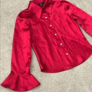 Red Button Up